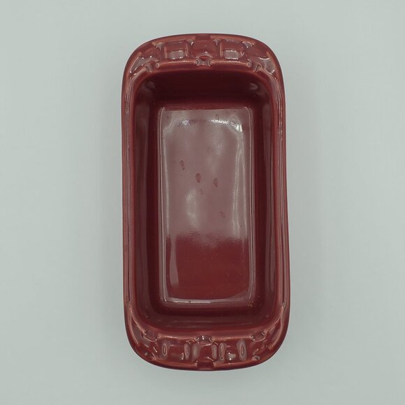 Longaberger Woven Traditions Paprika Small Loaf Dish Loaf Pan - Picture 3 of 5